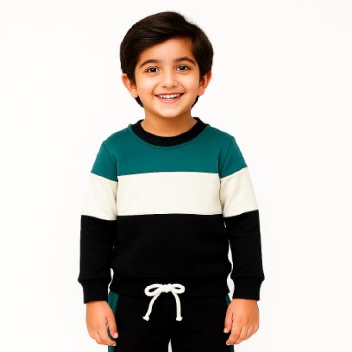 Boys Color Block Fleece Tracksuit