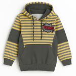 Boys Colorblock Striped Hoodie