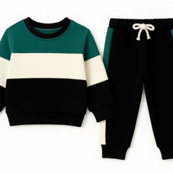 Boys Color Block Fleece Tracksuit
