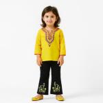 Girls Embroidered Floral Jeans
