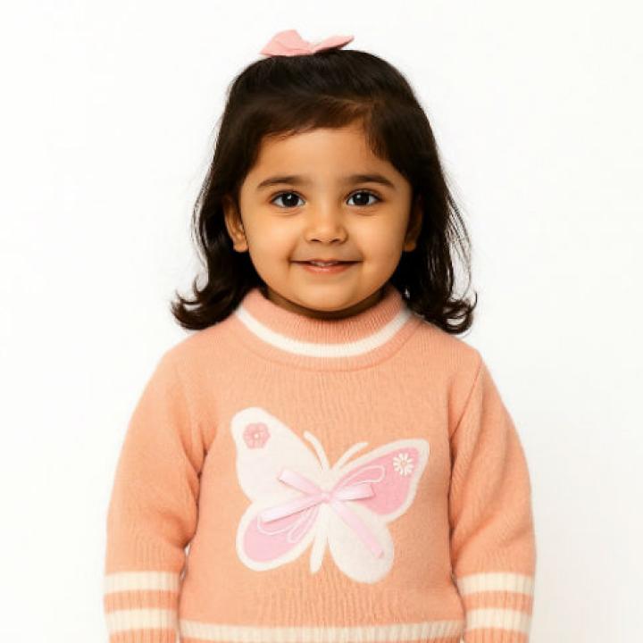 Girls Rabbit Wool Sweater