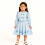 Girls Woolen Frock Full Sleeves