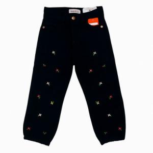 Girls Embroidered Floral Jeans