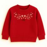 Girls Embroidered Fleece Sweatshirt